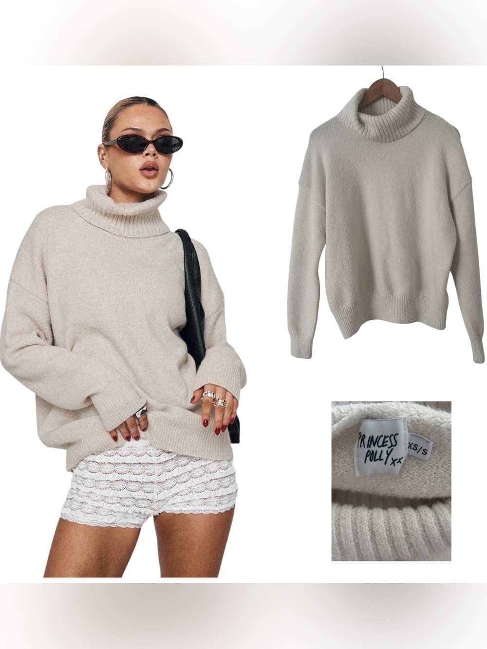 Princess Polly Oversized Turtleneck Sweater